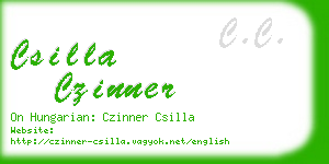 csilla czinner business card